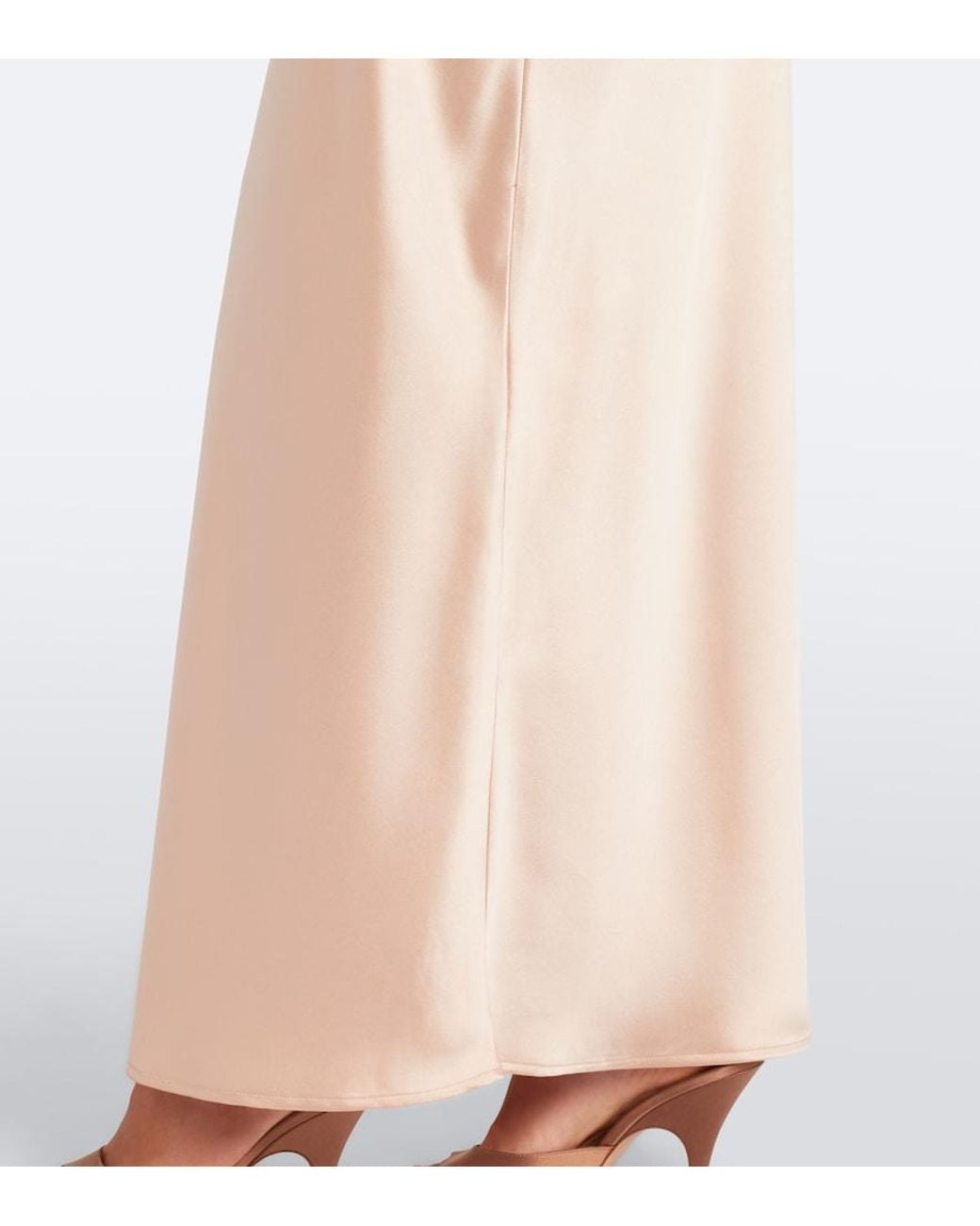 AYA MUSE White Myra Lace And Satin Gown