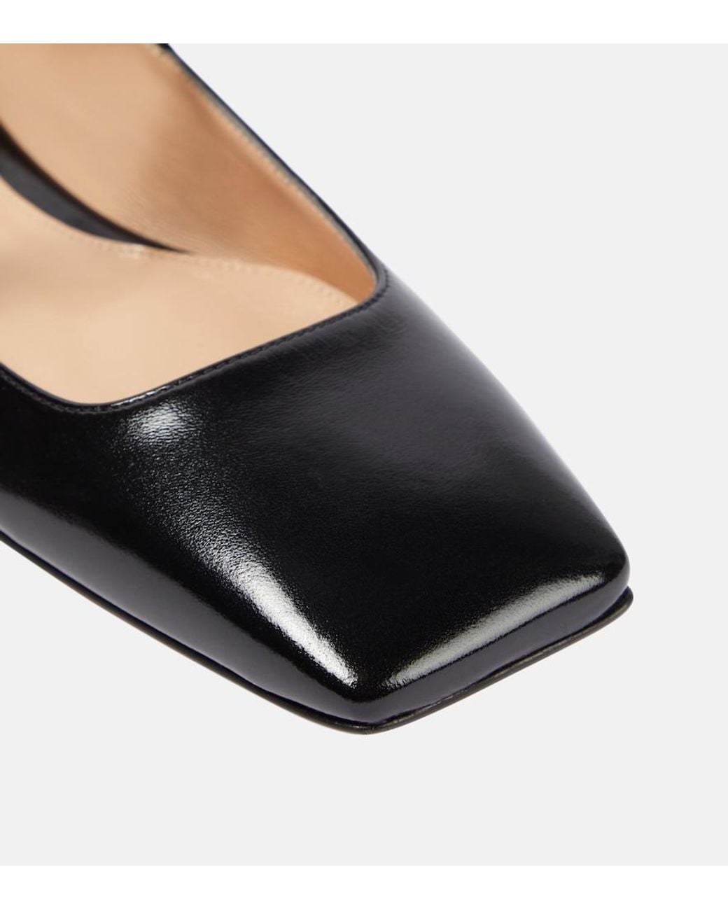 Gianvito Rossi Black Christina Patent Leather Ballet Flats