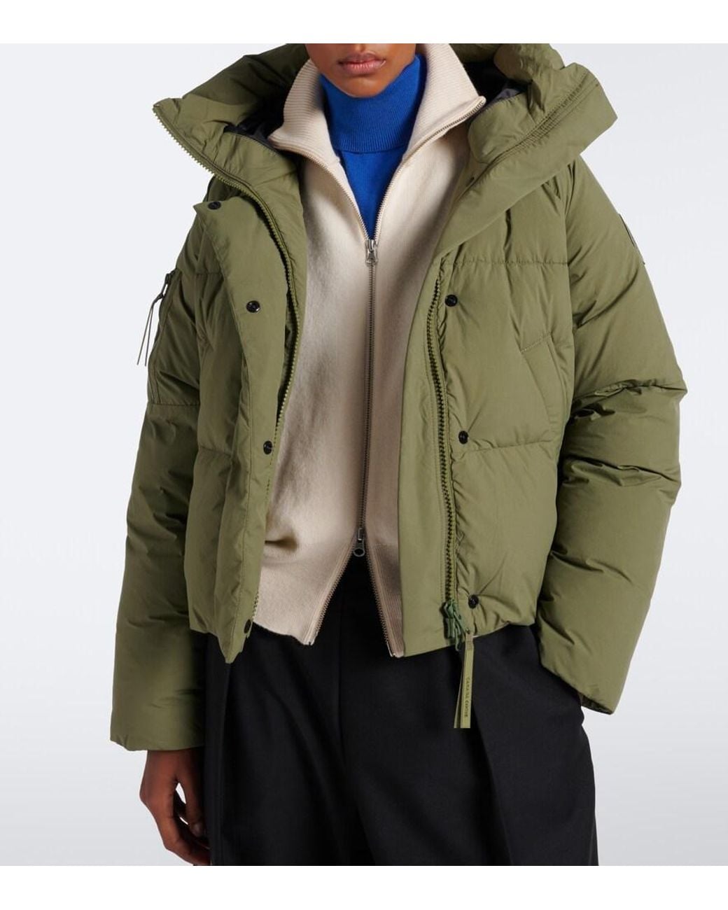 Canada Goose Green Chilliwack Hooded Down Jacket