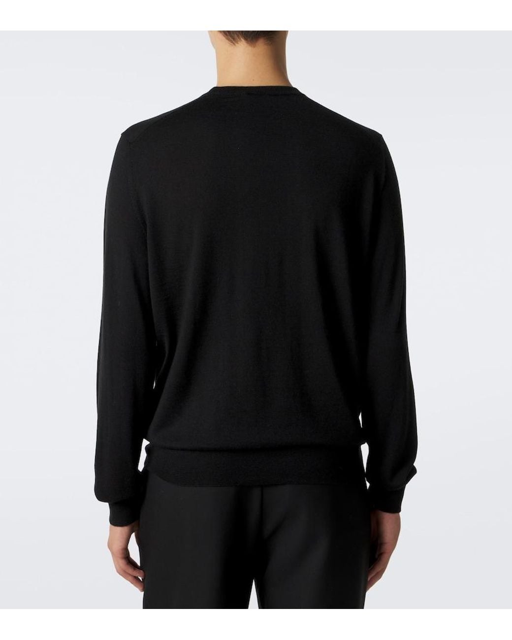 Saman Amel Black Remy Cashmere And Silk Sweater for men