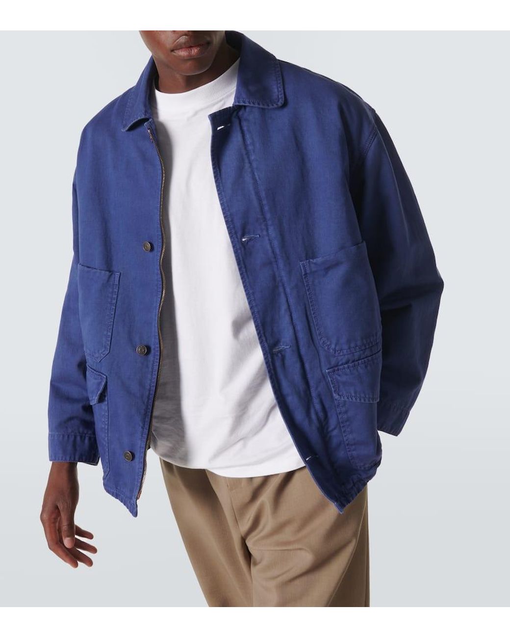 25ss THE ROW\"Josha\"フレンチワークジャケット The Row Josha Jacket in Cotton | REVERSIBLE
