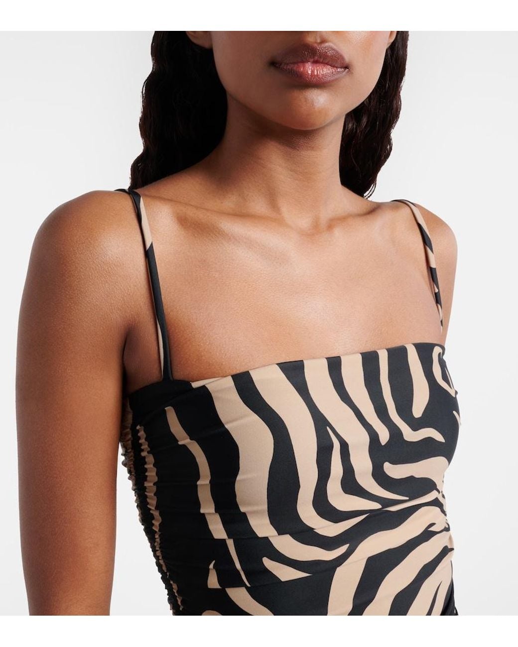 Johanna Ortiz Black Printed Swimsuit