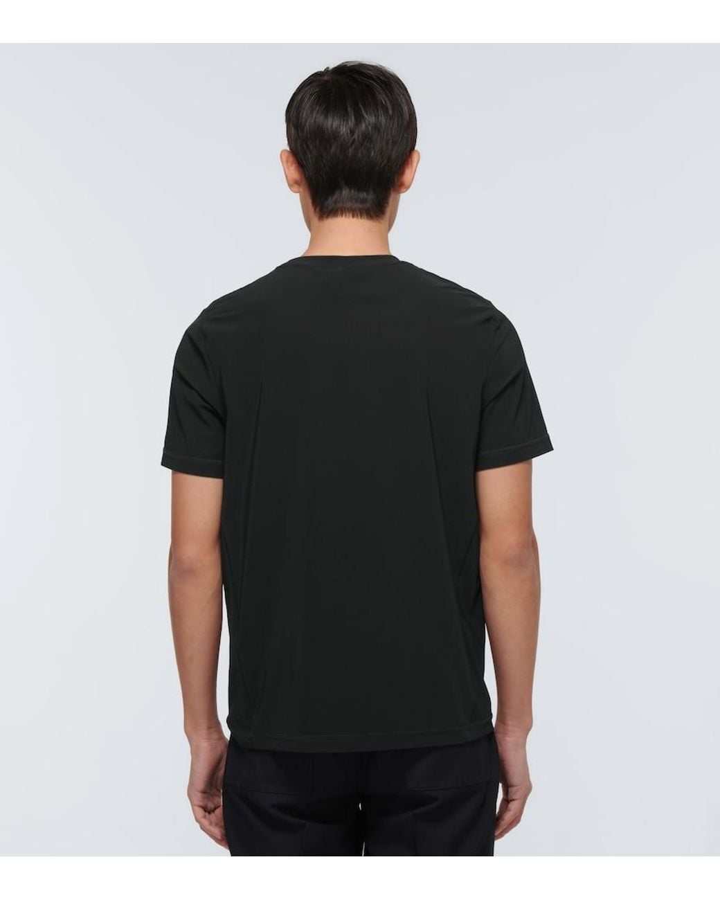 Moncler Black Short-Sleeved Jersey T-Shirt for men