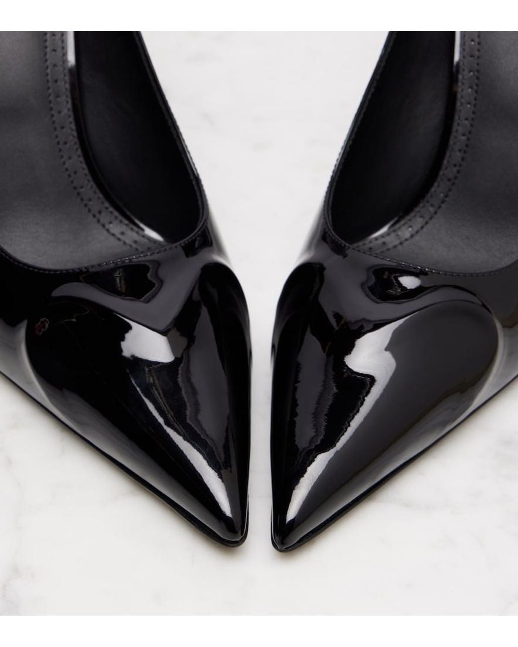 Alaïa Black Le Cour 3D 90 Patent Leather Pumps