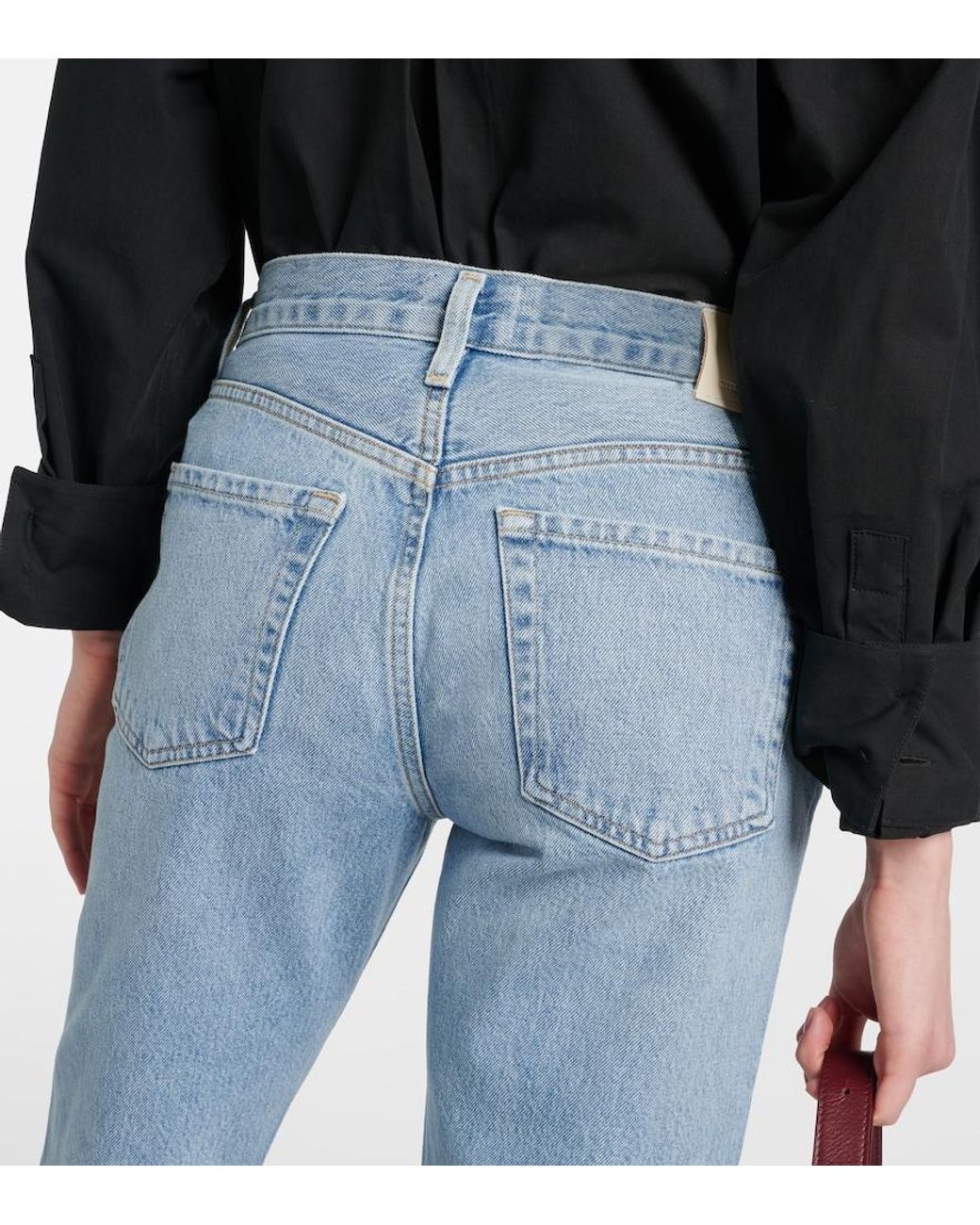 Citizens of Humanity Blue Isla Low-Rise Straight Jeans