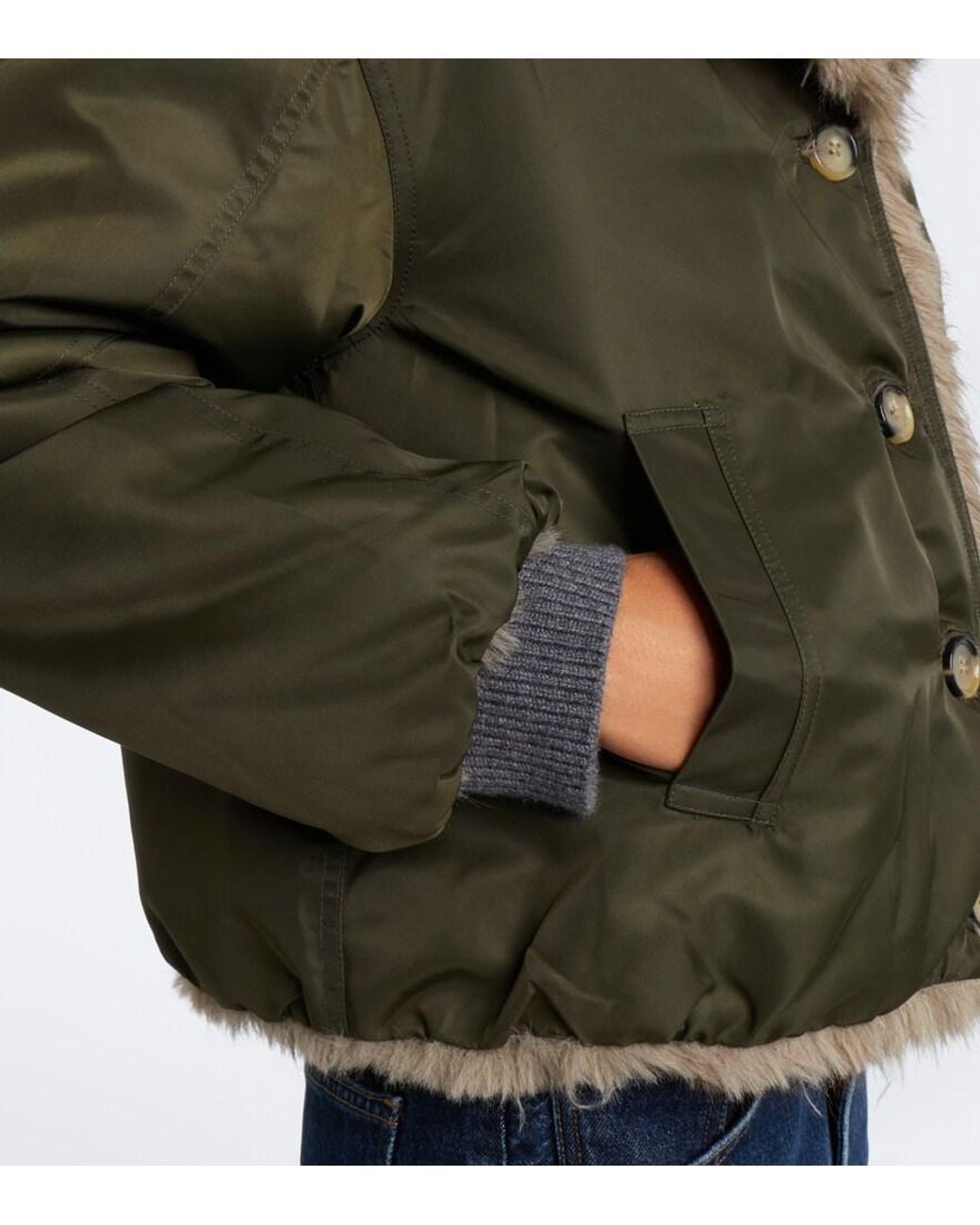 Veronica Beard Green Varrell Reversible Jacket