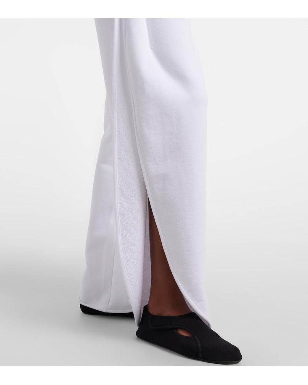 Alaïa White Cotton Jersey Sweatpants