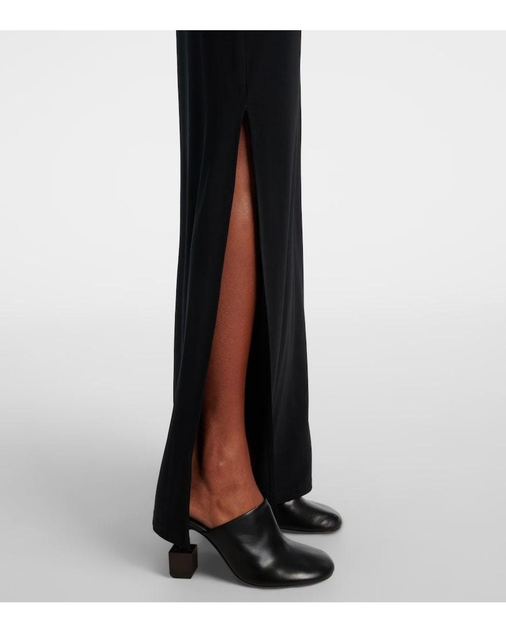 Jacquemus Black Peplo Maxi Skirt