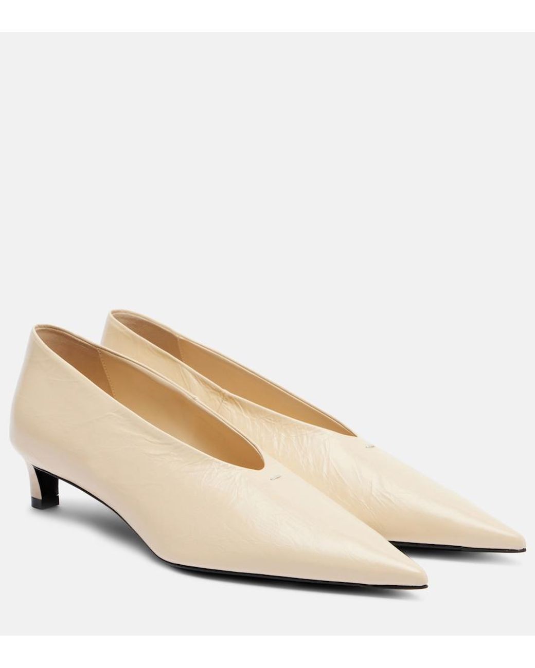 Jil Sander Natural Leather Pumps