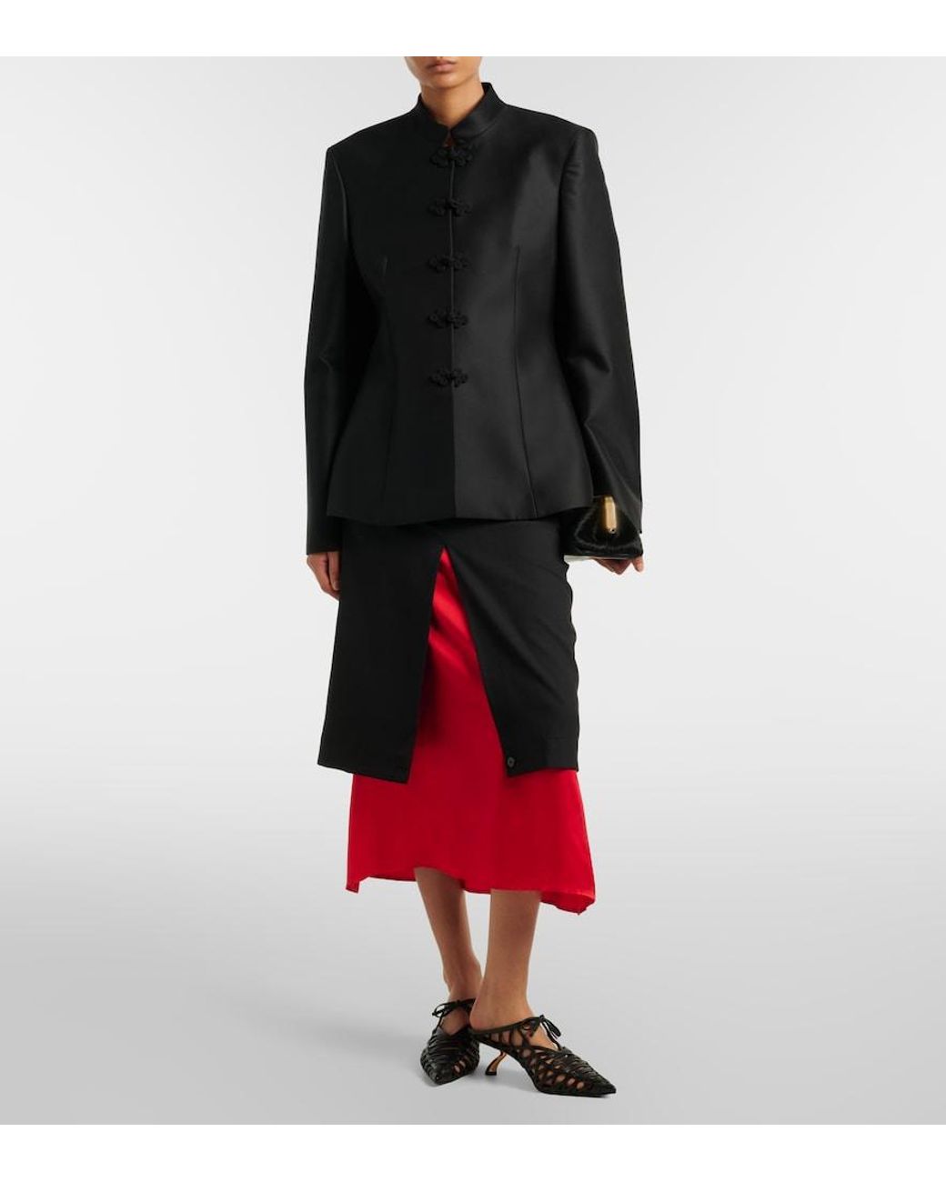 Rohe Black Wool-Blend Jacket