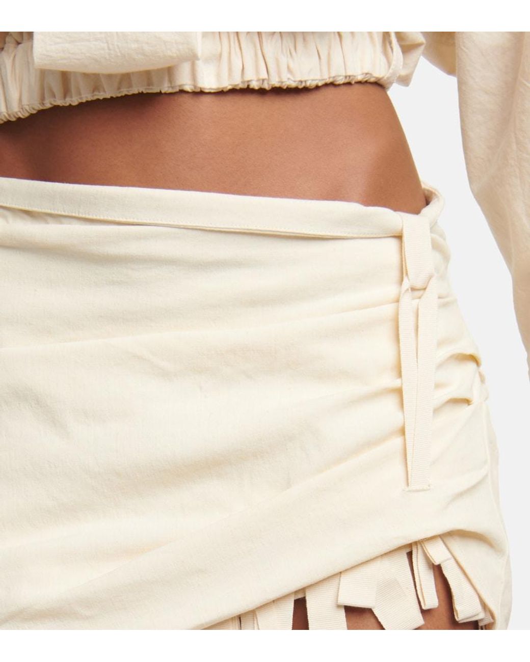 Jacquemus Natural 'la Jupe Baonio' Miniskirt