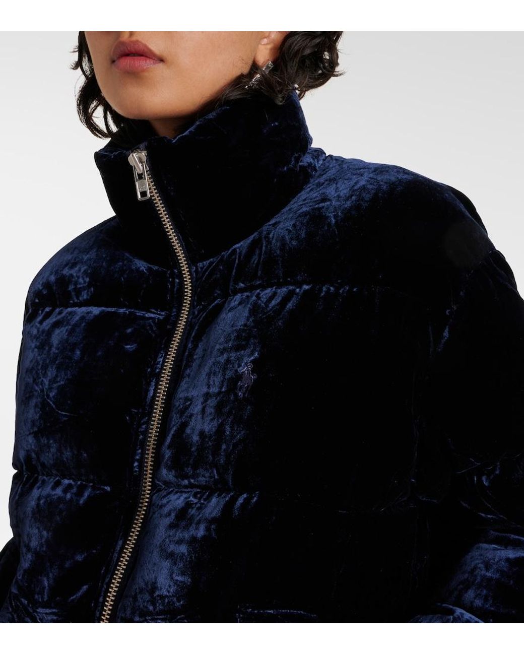 Polo Ralph Lauren Black Velvet Down Jacket