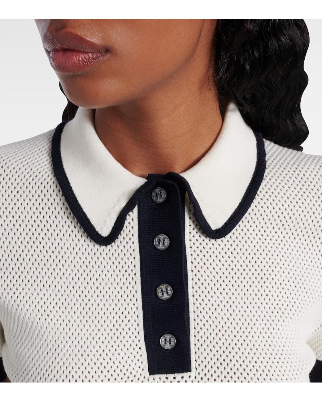 Polo Tory Burch en coloris White