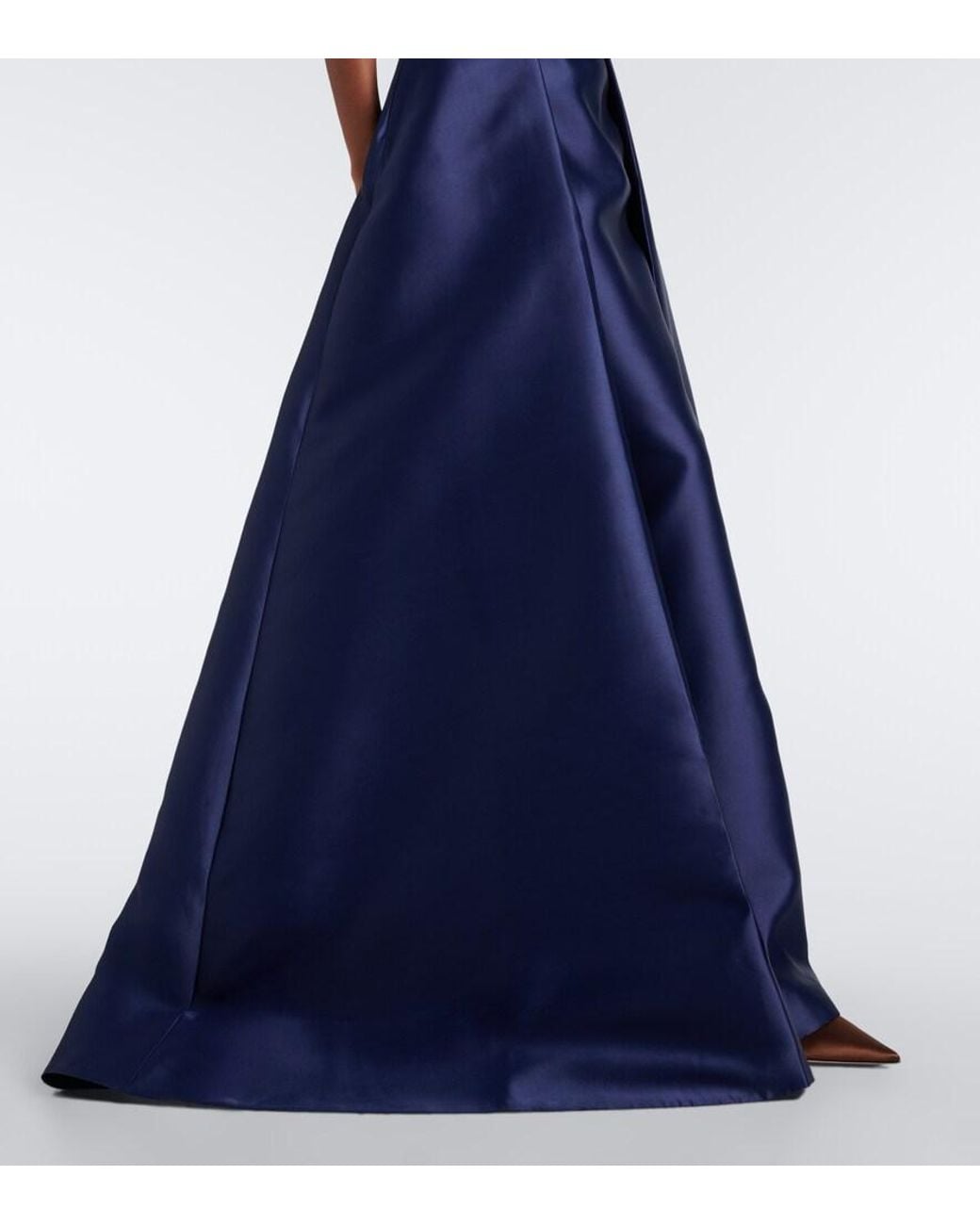 Rebecca Vallance Blue Windermere Satin Bustier Gown