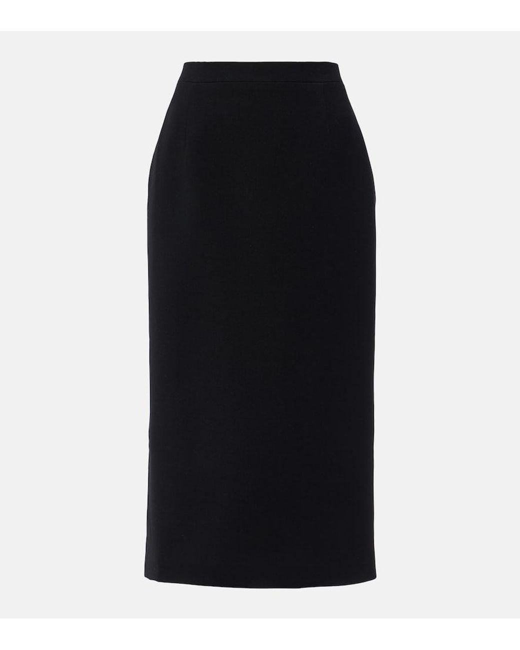 Alessandra Rich Black Tweed Bouclé Midi Skirt