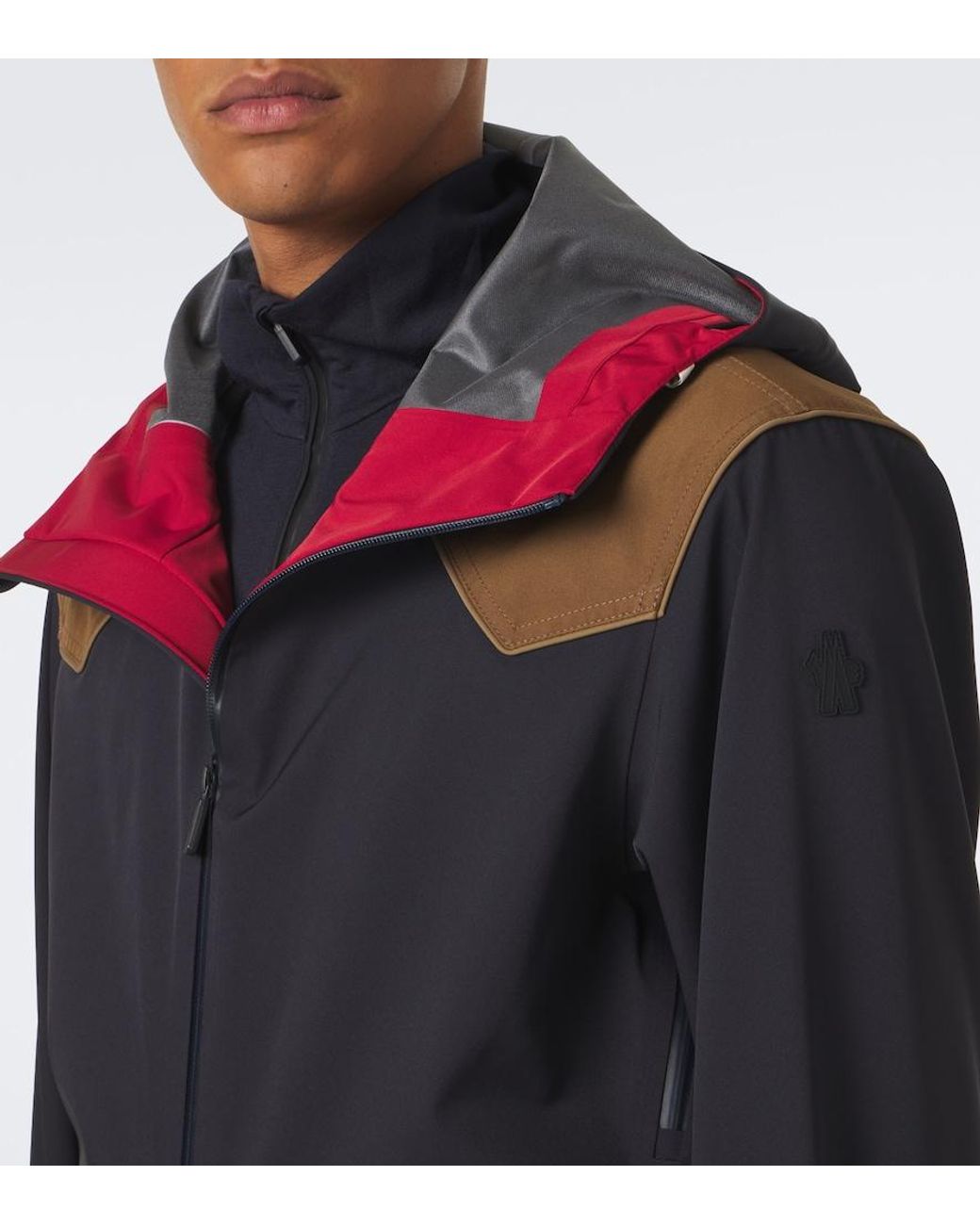 Moncler Blue Vernon Hooded Ski Jacket for men