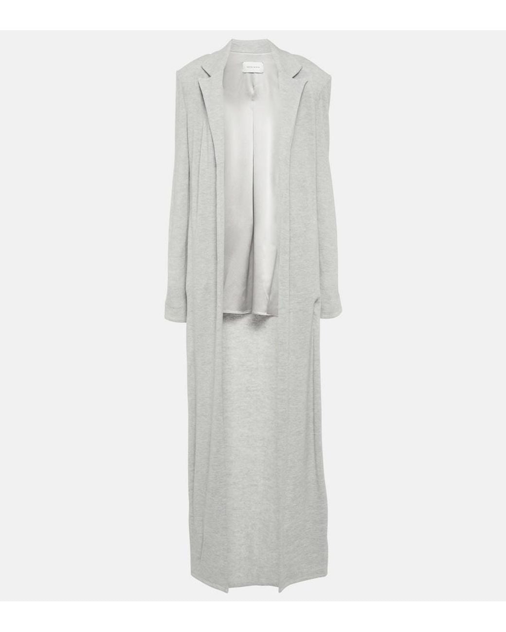 Magda Butrym White Alpaca-Blend Overcoat