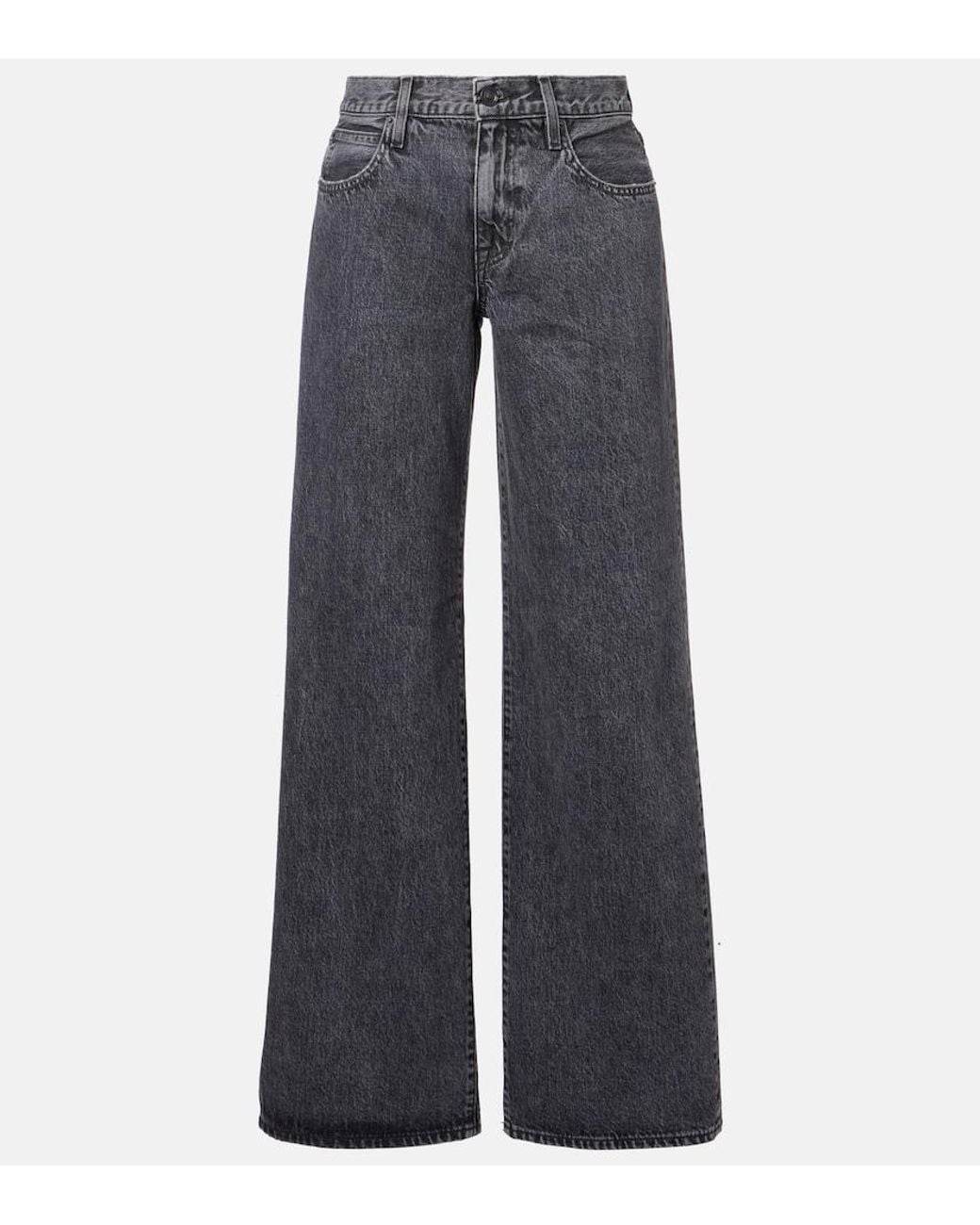 SLVRLAKE Denim Blue Mica Wide-Leg Jeans