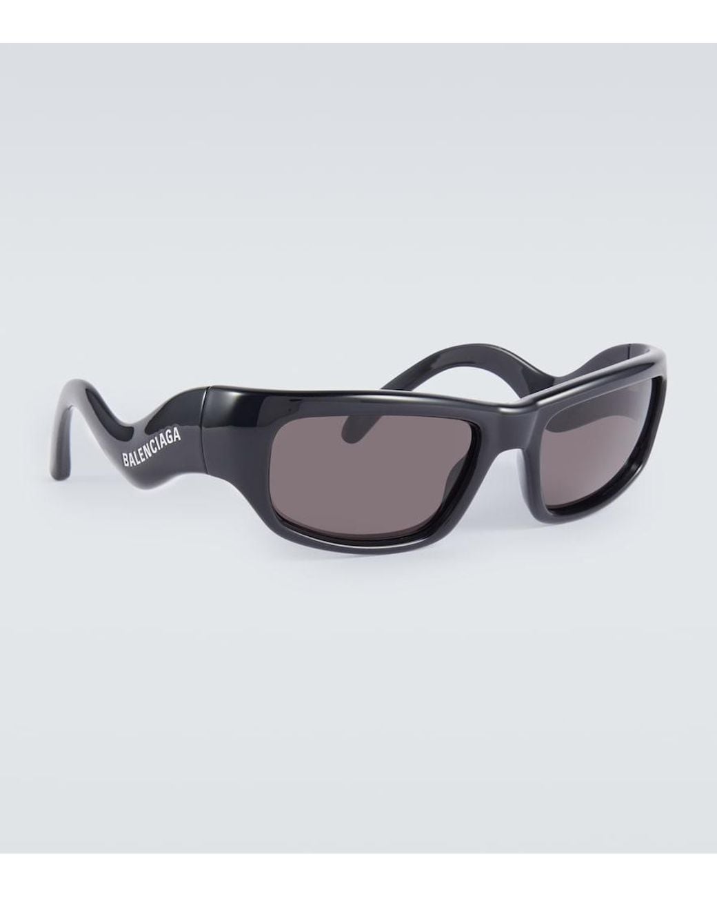 Balenciaga Gray Hamptons Rectangular Sunglasses for men