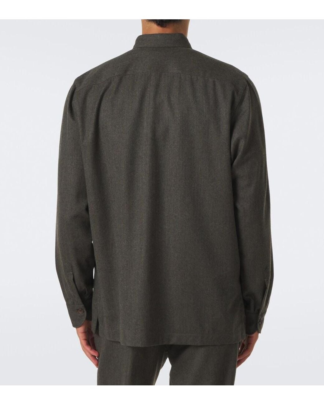 Rubinacci Green Wool Jacket for men
