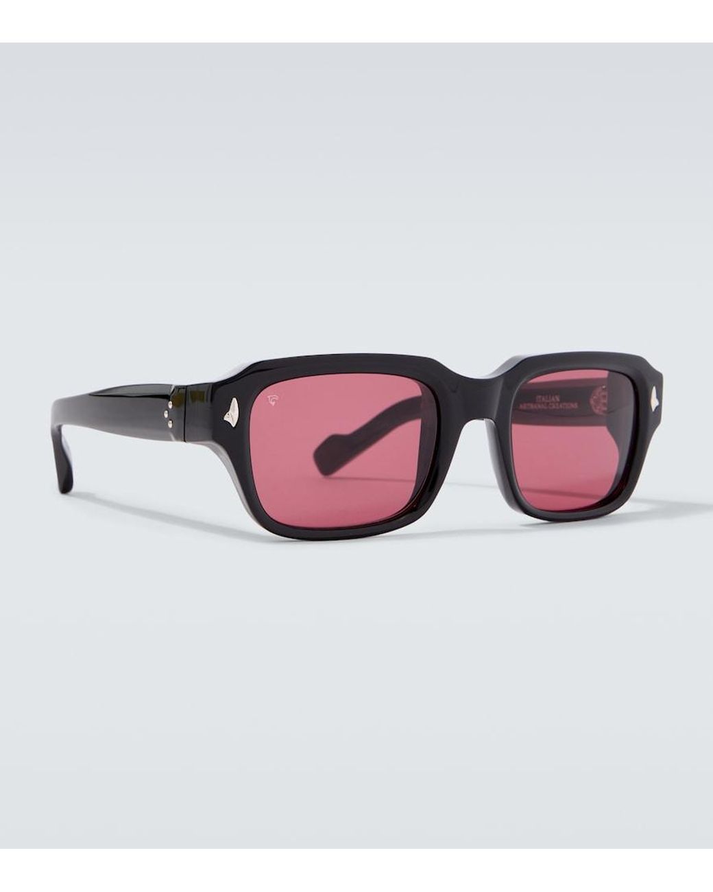 Sestini Eyewear Pink Carlo Ii Square Sunglasses for men