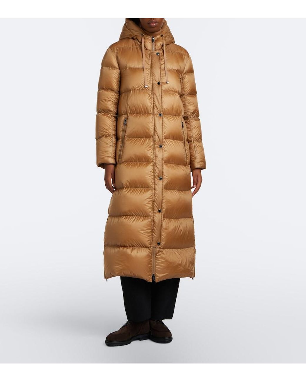 Bogner Natural Maxie Hooded Down Coat