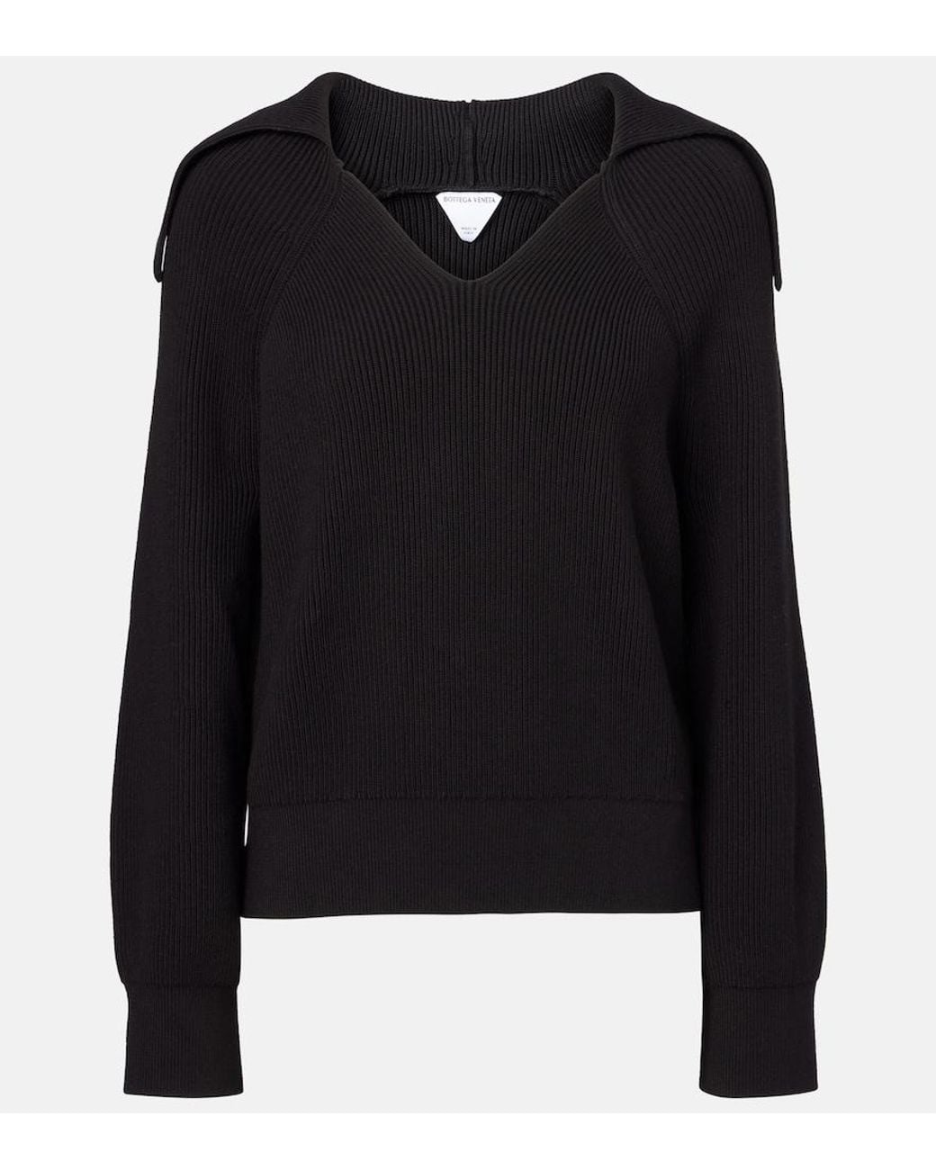 Bottega Veneta Black Cotton Sweater