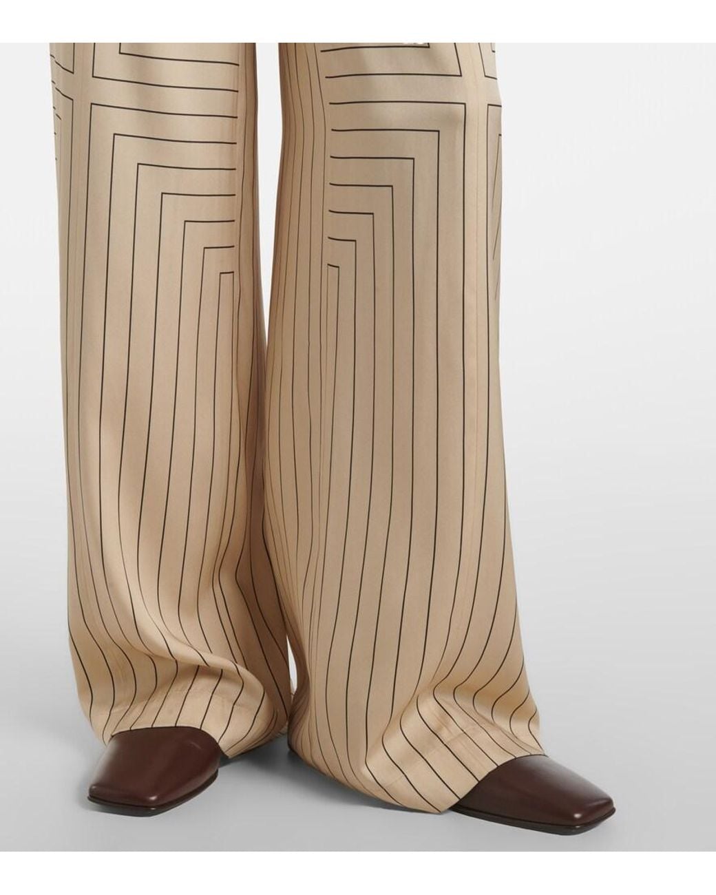 Joseph Natural Hulin Silk-Blend Wide-Leg Pants