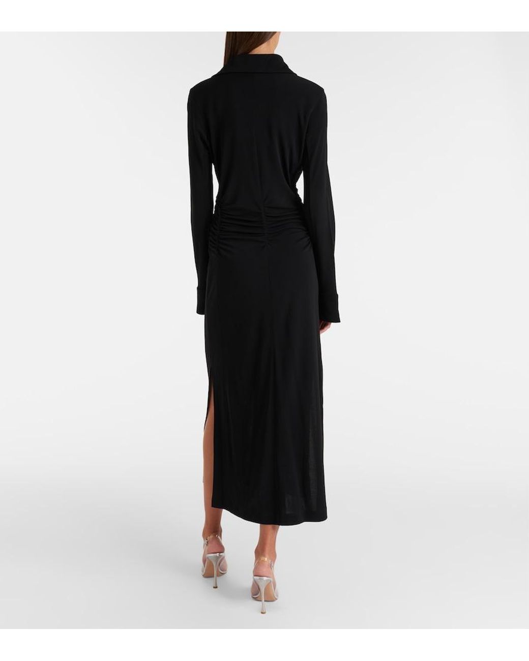 Altuzarra Black Claudia Jersey Midi Dress
