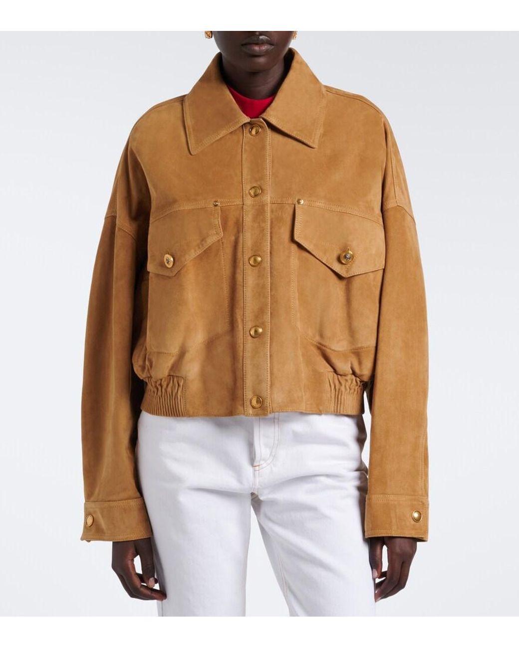Versace Natural Suede Blouson Jacket