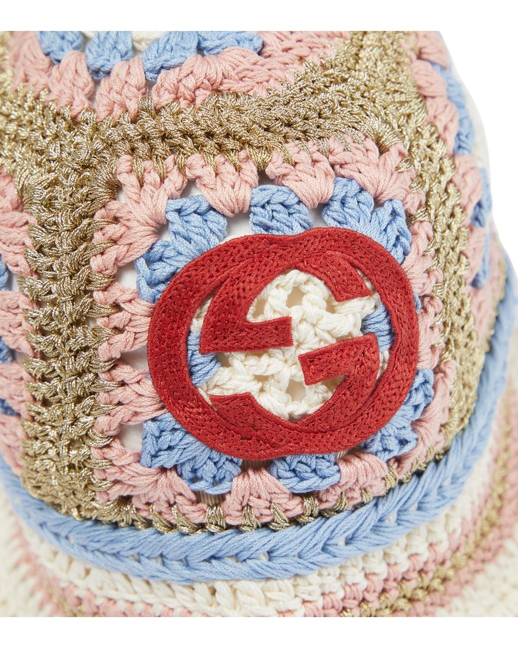 Gucci Lovelight Interlocking G Crochet Hat in White | Lyst
