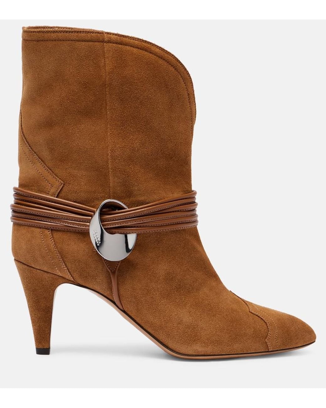 Isabel Marant Brown Dytho Suede Ankle Boots