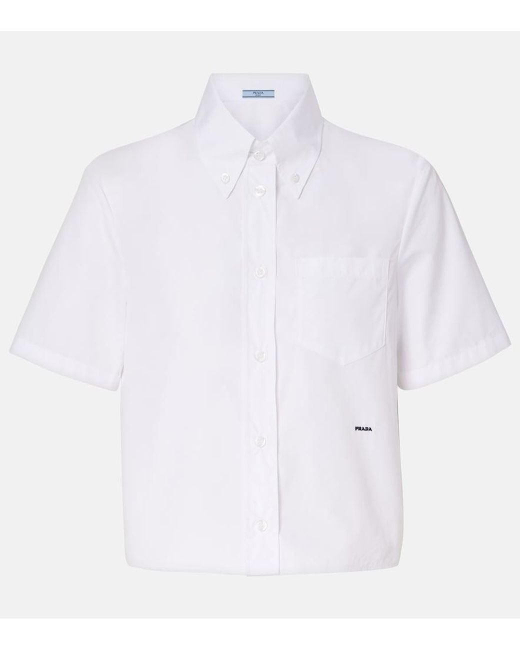 Prada White Cotton Poplin Shirt