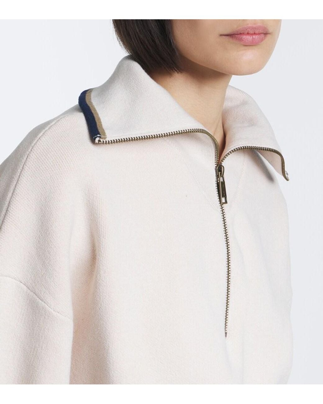 The Upside Natural Kairo Cotton-Blend Half-Zip Sweater