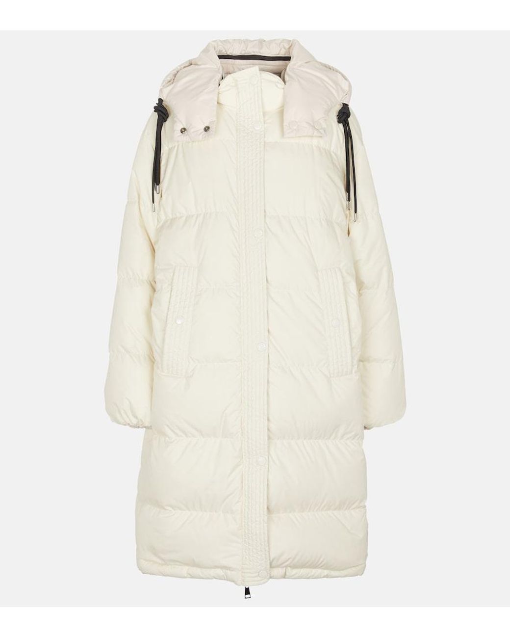 Moncler Natural Erysimum Hooded Down Coat