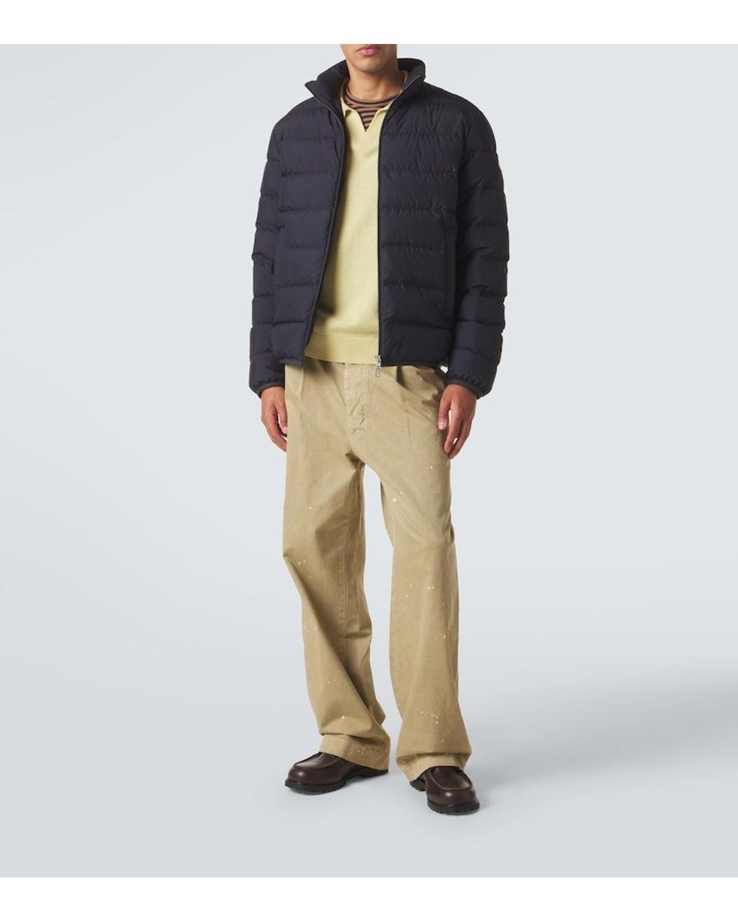 Moncler Blue Baudinet Down Jacket for men