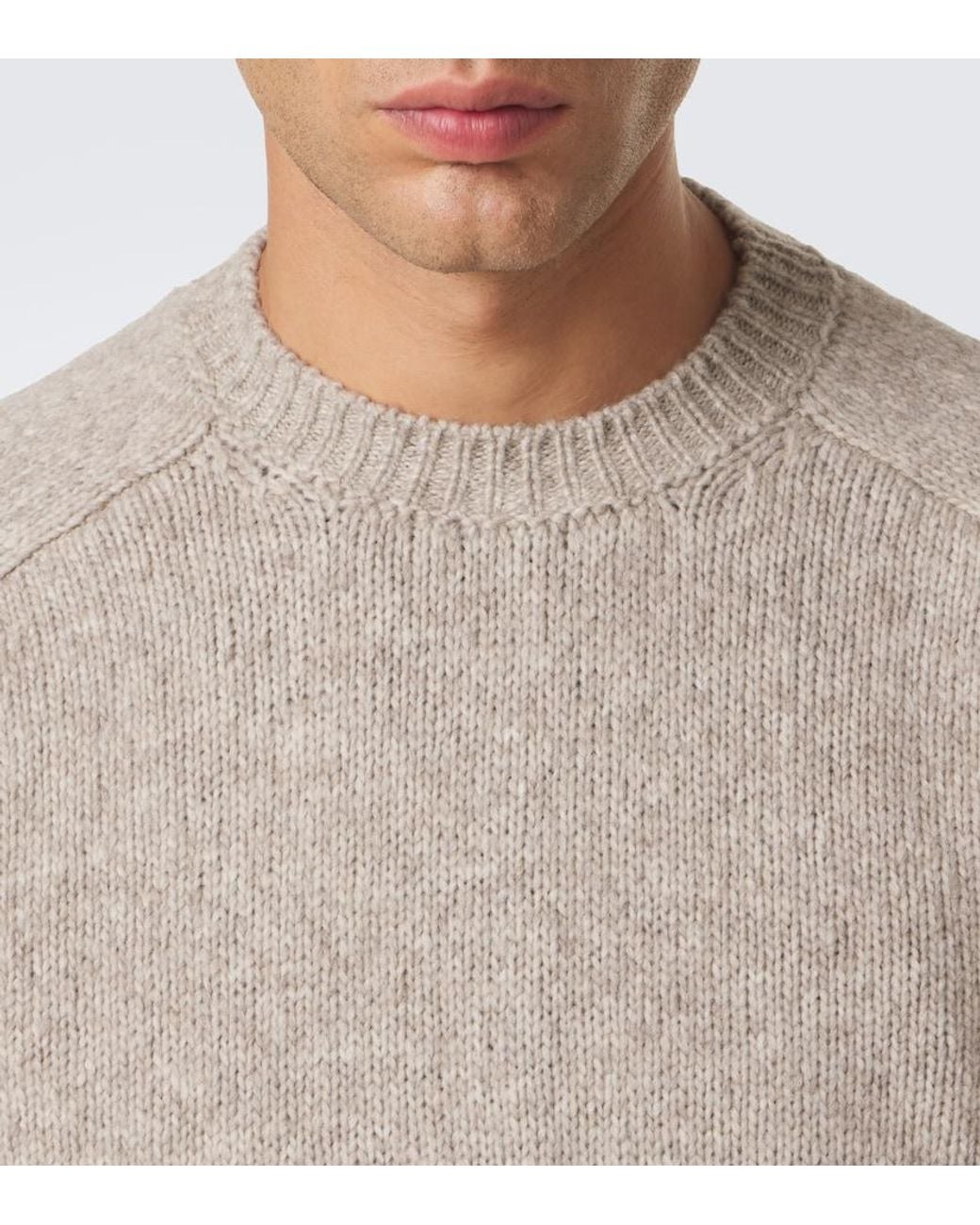 Thom Sweeney Brown Wool And Yak-Blend Sweater for men
