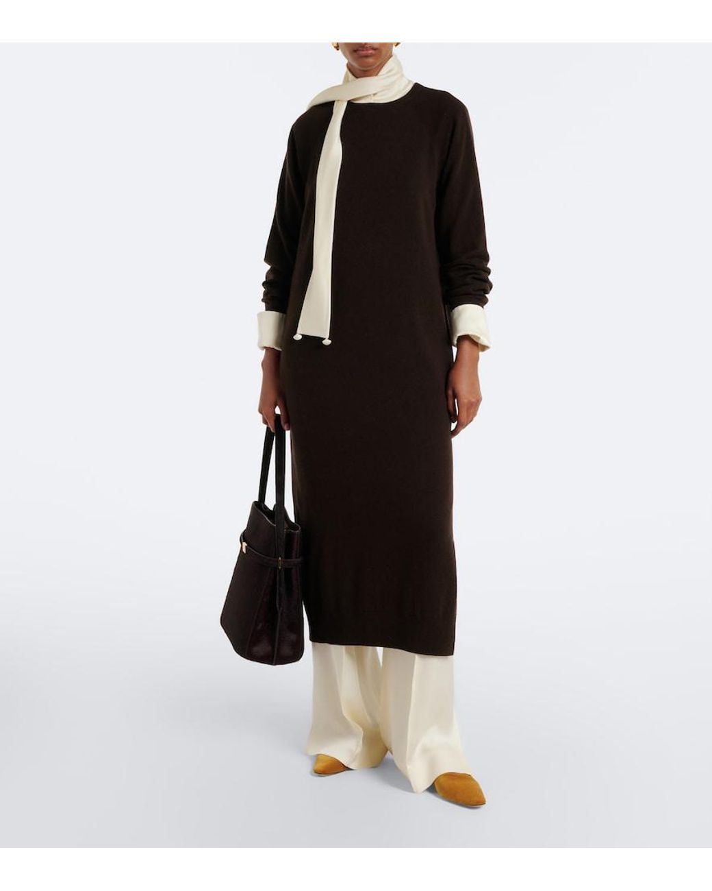 Jardin Des Orangers Black Wool And Cashmere Sweater Dress