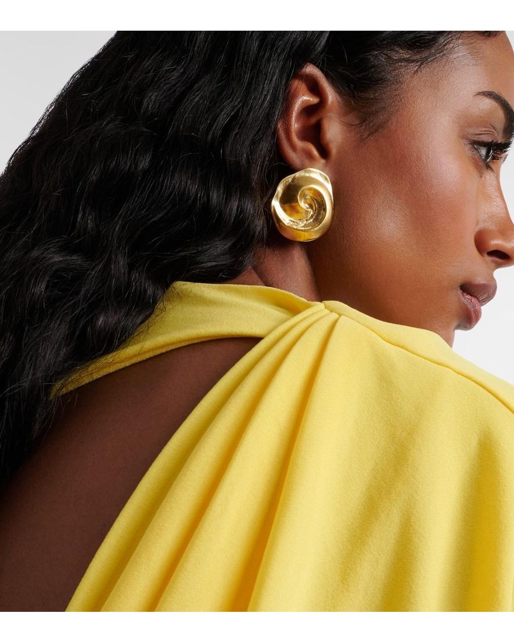 YSSO Metallic Cote 24Kt-Plated Earrings