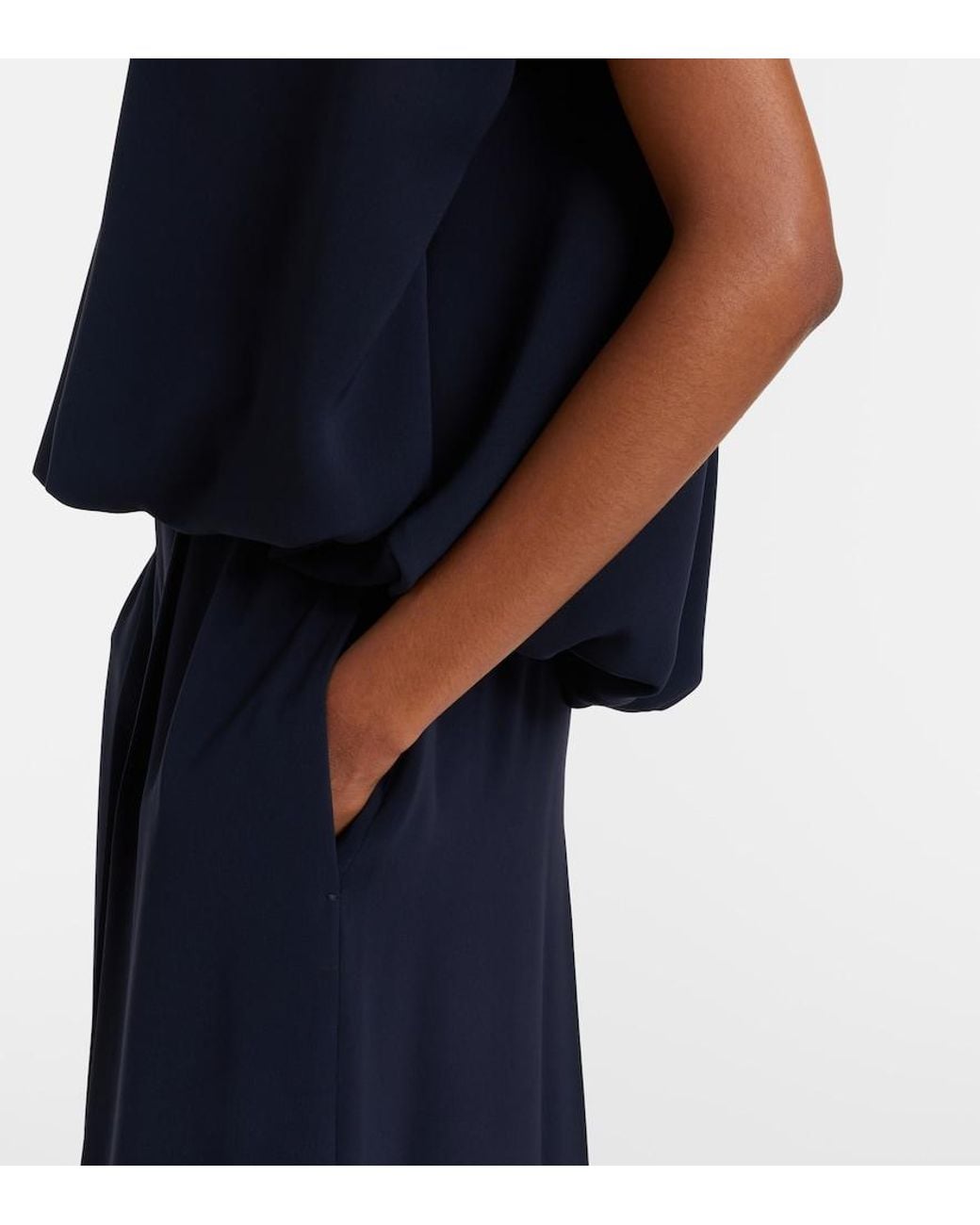 Max Mara Blue Elegante Cady Top