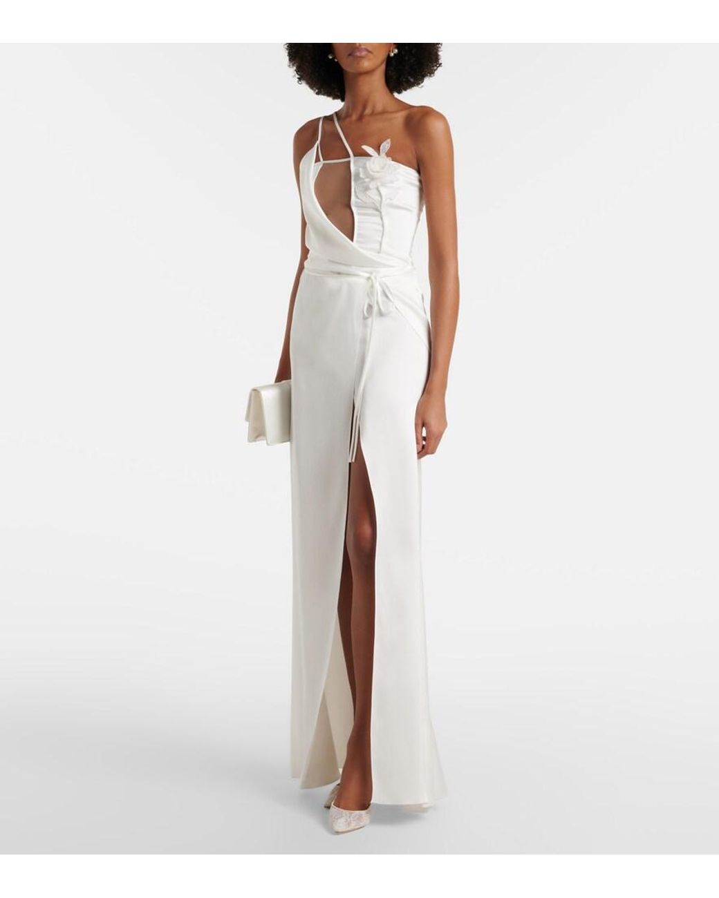 Jimmy Choo White Romy Lace Pumps