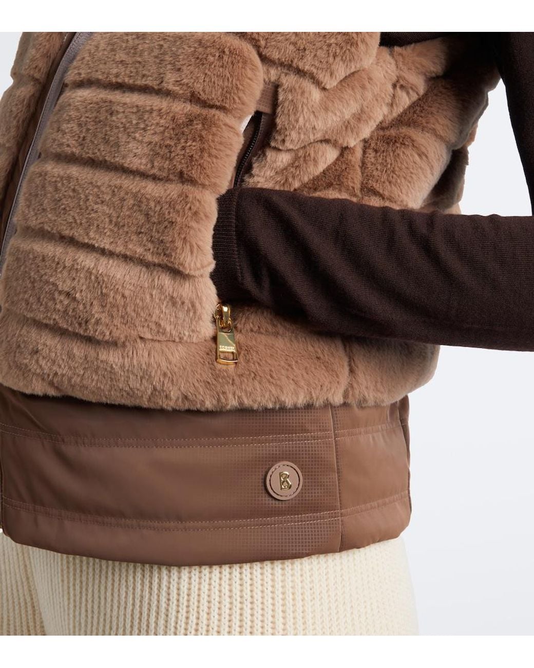 Bogner Brown Manda Down Ski Vest