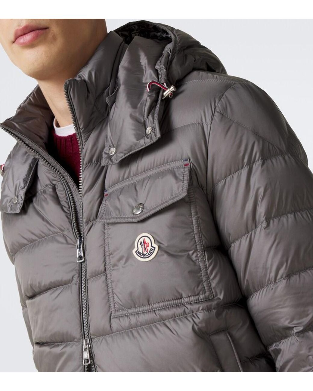 Moncler Gray Verith Down Jacket for men