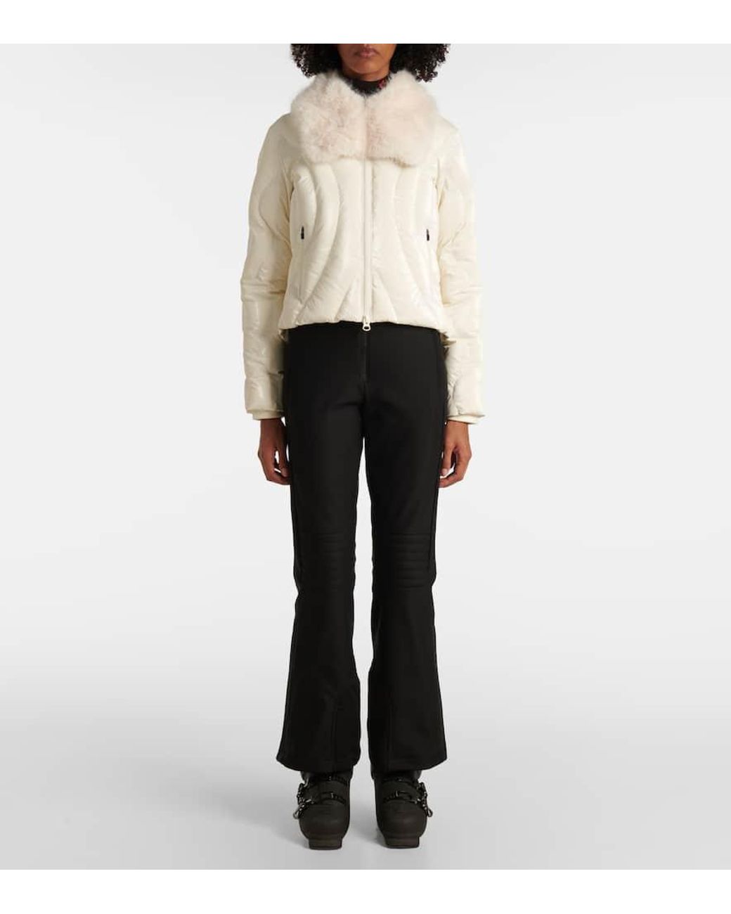 Perfect Moment Natural Carving Quilted Ski Jacket