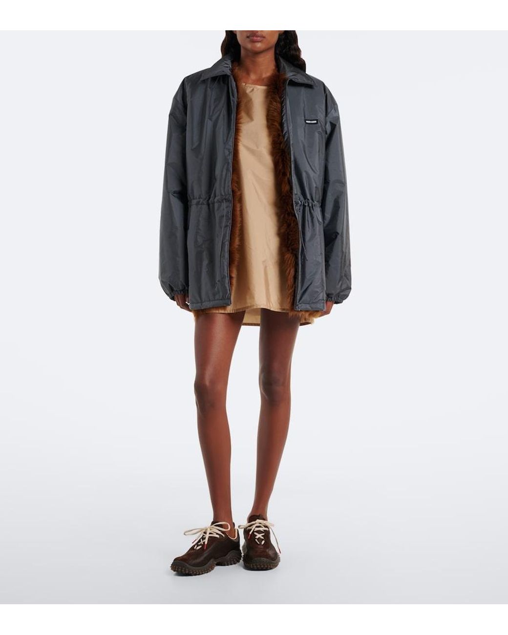 Miu Miu Natural Technical Minidress