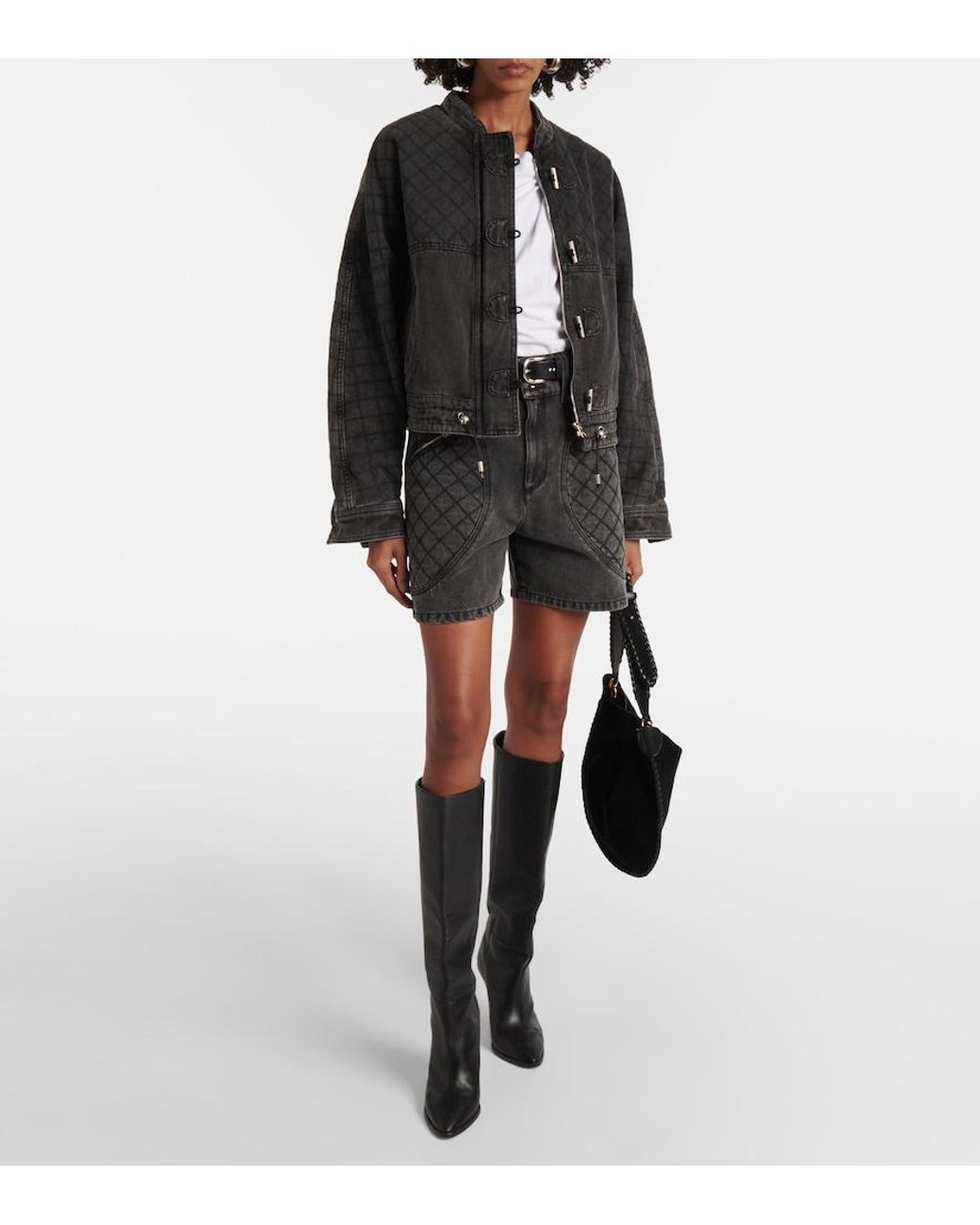 Isabel Marant Black Denim Jacket Celiany