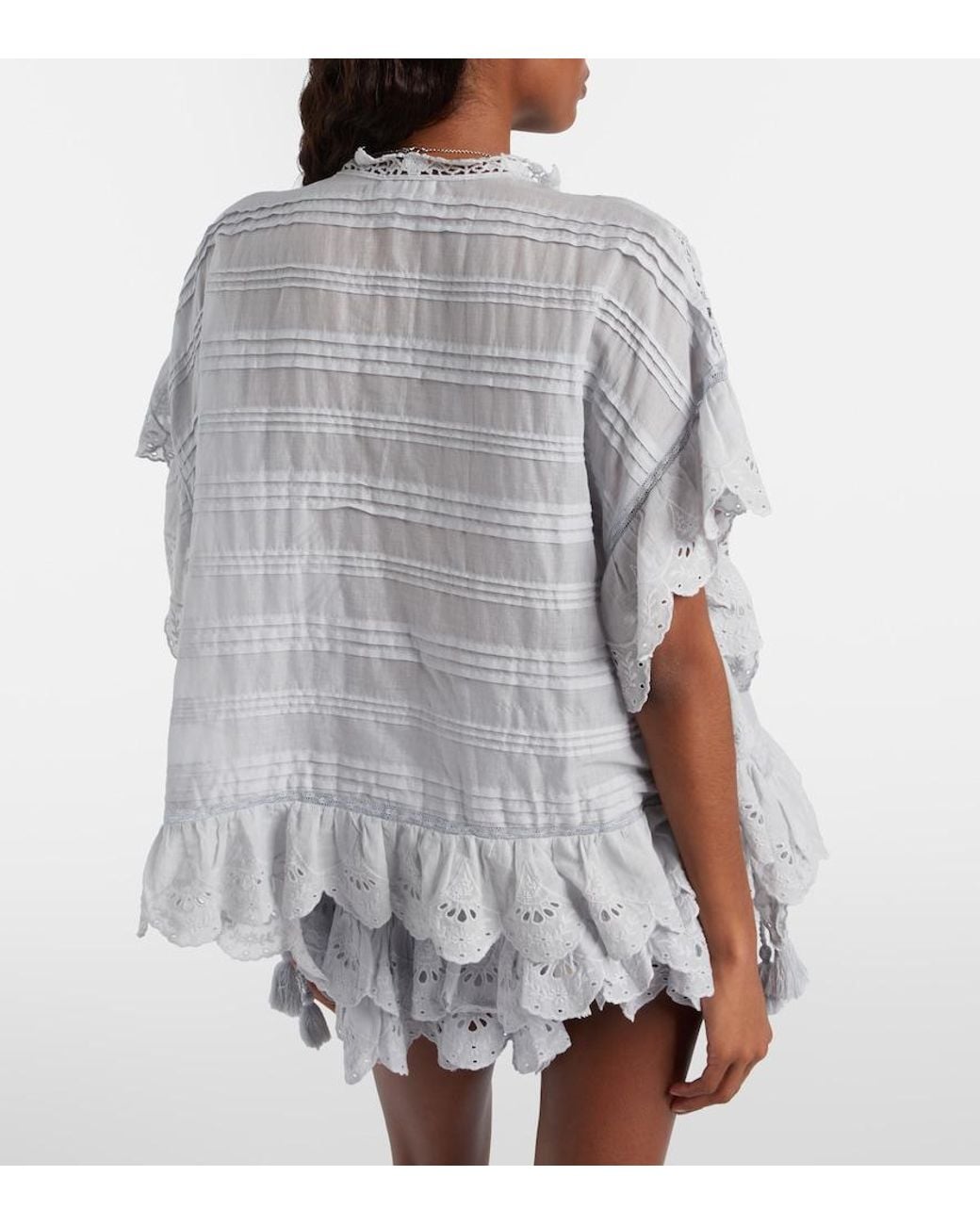 Isabel Marant Blue Marant Étoile Payton Lace Top