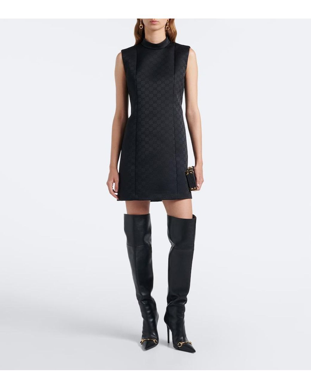 Gucci Black Donna Horsebit Over-The-Knee Boots