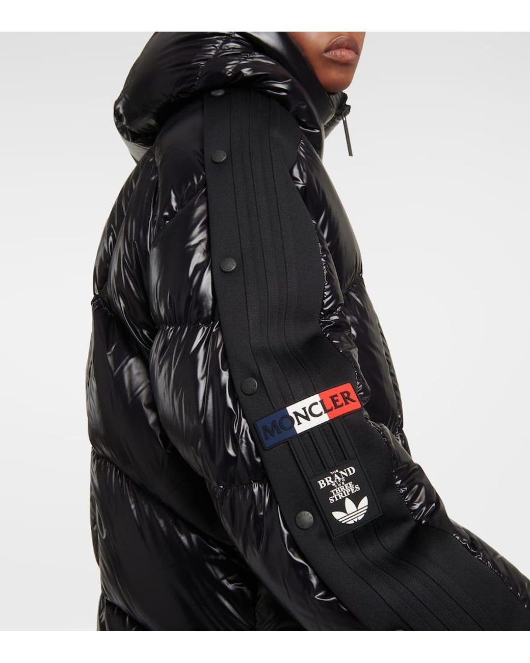 Moncler Genius X Adidas Beiser Down Jacket in Black | Lyst