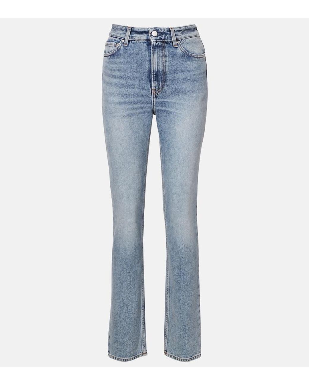 Totême Blue High-Rise Slim Jeans